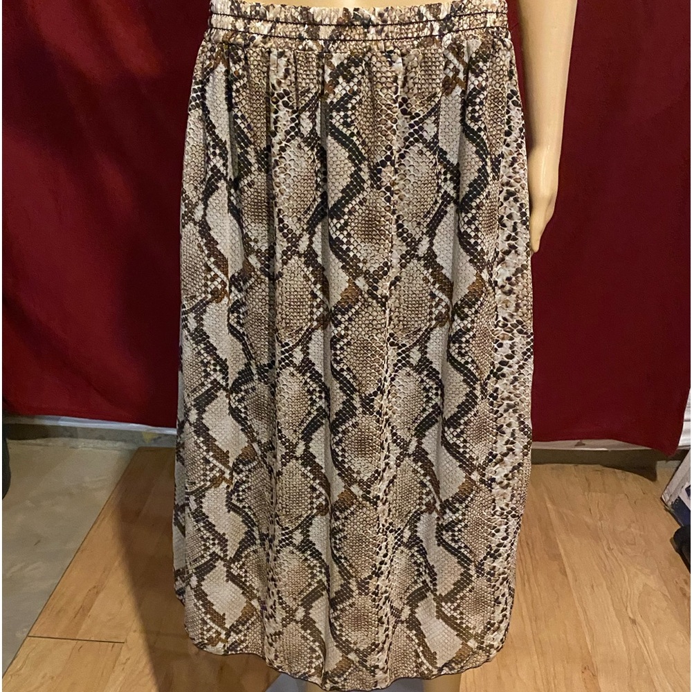 Snake Print Skirt